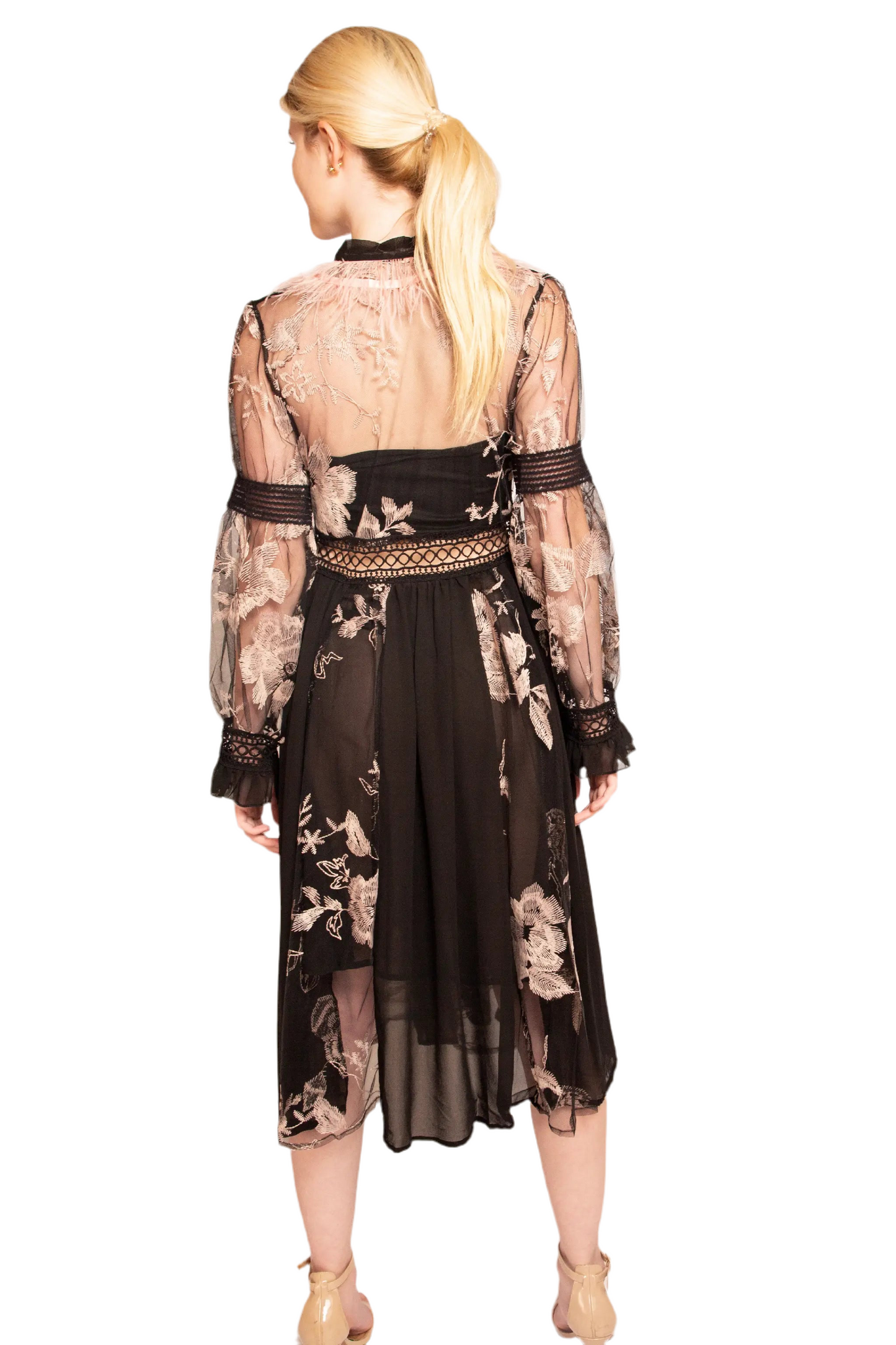 Ava Floral Embroidery Dress