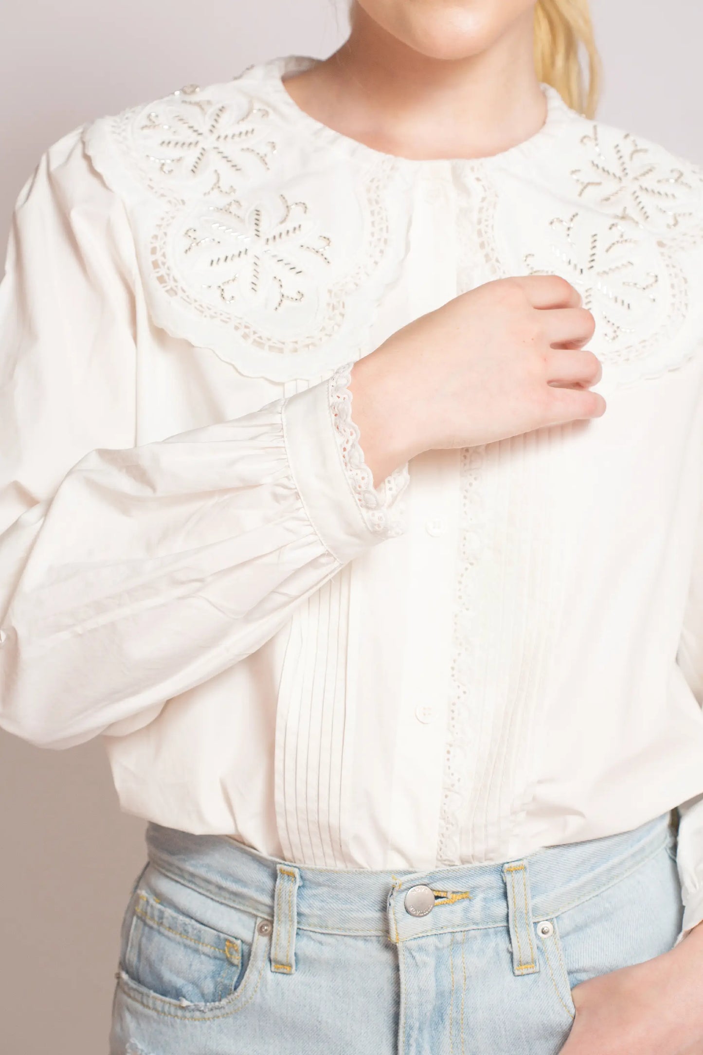 Jasmine Embellished Collar Blouse